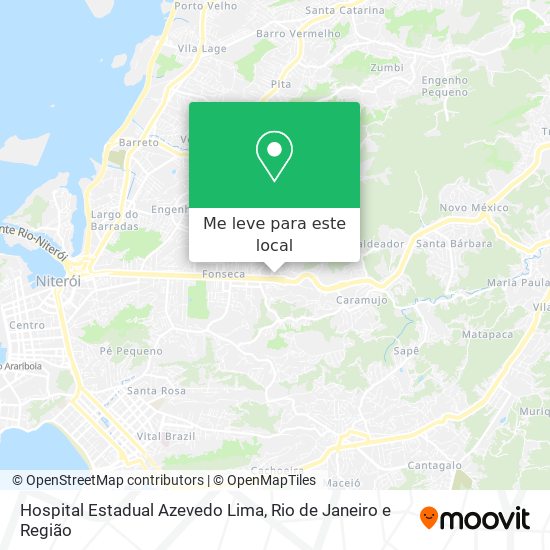 Hospital Estadual Azevedo Lima mapa