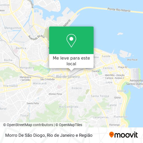 Morro De São Diogo mapa