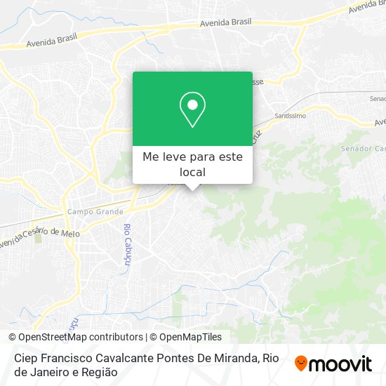 Ciep Francisco Cavalcante Pontes De Miranda mapa