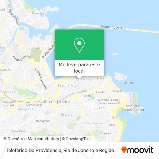 Teleférico Da Providência mapa