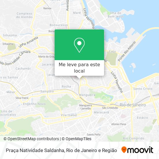 Praça Natividade Saldanha mapa