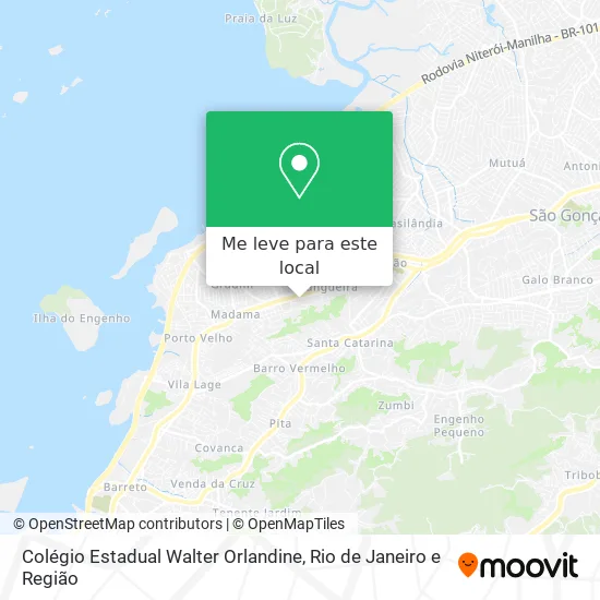 Colégio Estadual Walter Orlandine mapa