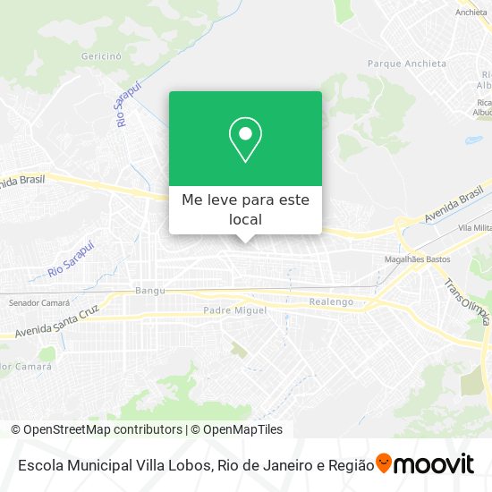 Escola Municipal Villa Lobos mapa