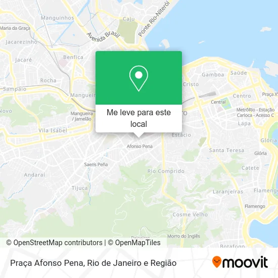 Praça Afonso Pena mapa