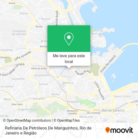 Refinaria De Petróleos De Manguinhos mapa