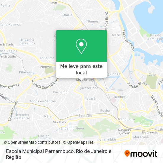 Escola Municipal Pernambuco mapa