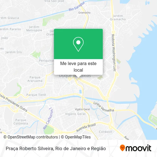 Praça Roberto Silveira mapa