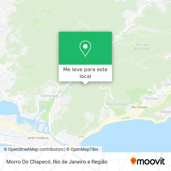 Morro Do Chapecó mapa