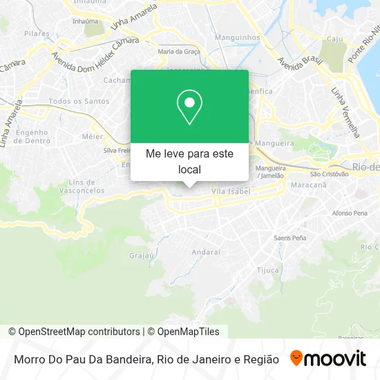 Morro Do Pau Da Bandeira mapa