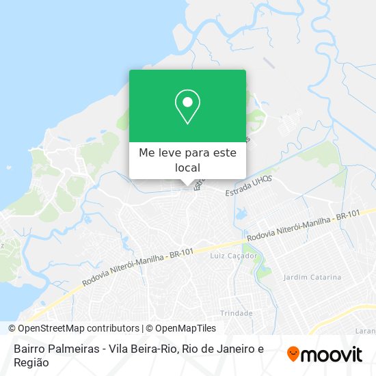 Bairro Palmeiras - Vila Beira-Rio mapa