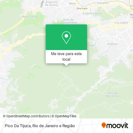 Pico Da Tijuca mapa