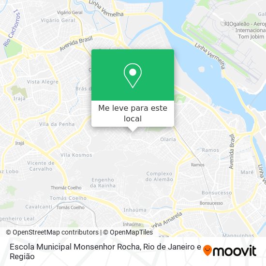 Escola Municipal Monsenhor Rocha mapa