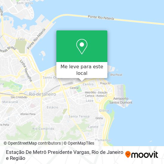 Estação De Metrô Presidente Vargas mapa