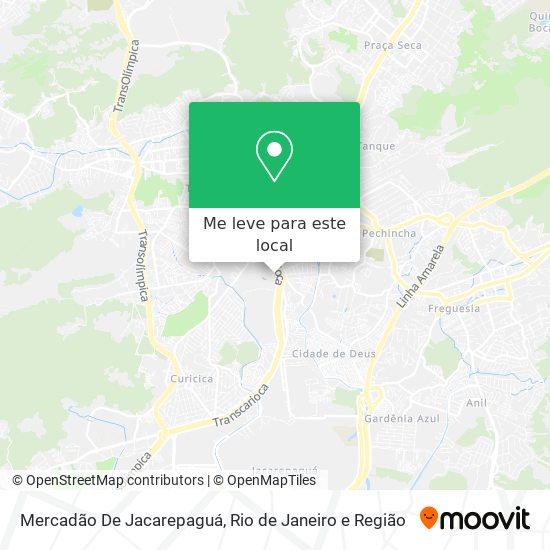 Mercadão De Jacarepaguá mapa