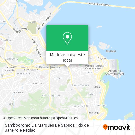 Sambódromo Da Marquês De Sapucaí mapa