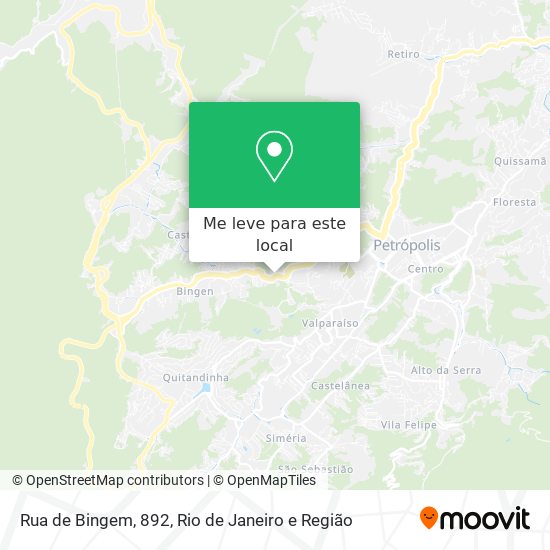Rua de Bingem, 892 mapa