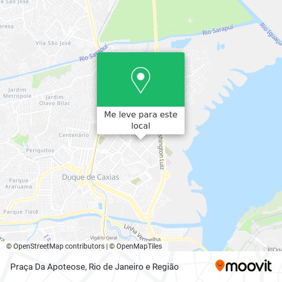 Praça Da Apoteose mapa