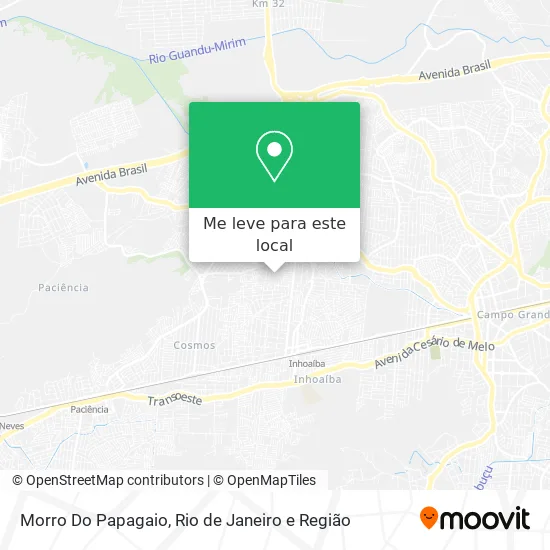 Morro Do Papagaio mapa