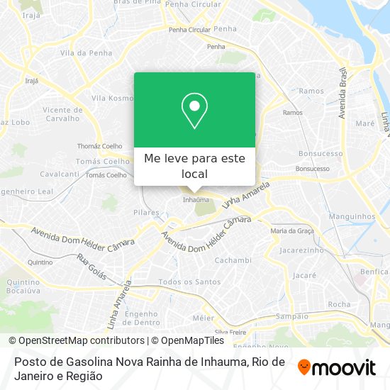 Posto de Gasolina Nova Rainha de Inhauma mapa