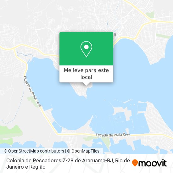 Colonia de Pescadores Z-28 de Araruama-RJ mapa