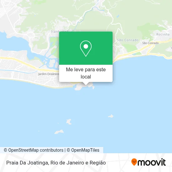 Praia Da Joatinga mapa