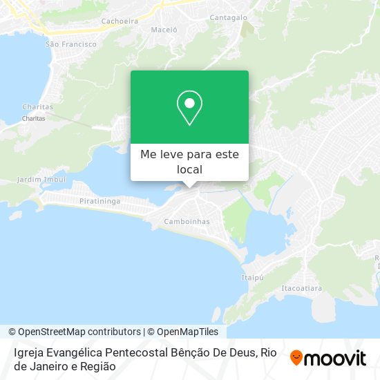 Igreja Evangélica Pentecostal Bênção De Deus mapa