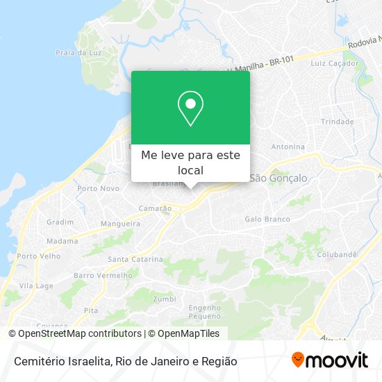 Cemitério Israelita mapa