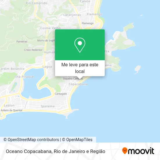 Oceano Copacabana mapa
