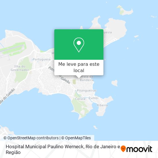 Hospital Municipal Paulino Werneck mapa