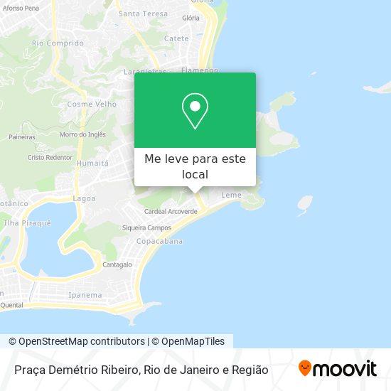 Praça Demétrio Ribeiro mapa