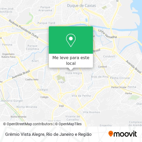 Grêmio Vista Alegre mapa