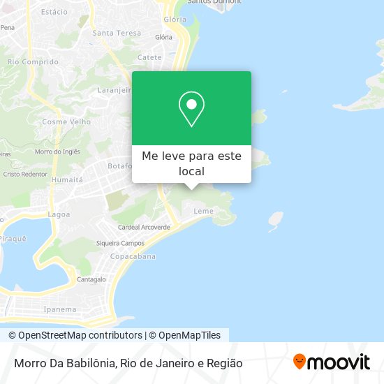 Morro Da Babilônia mapa