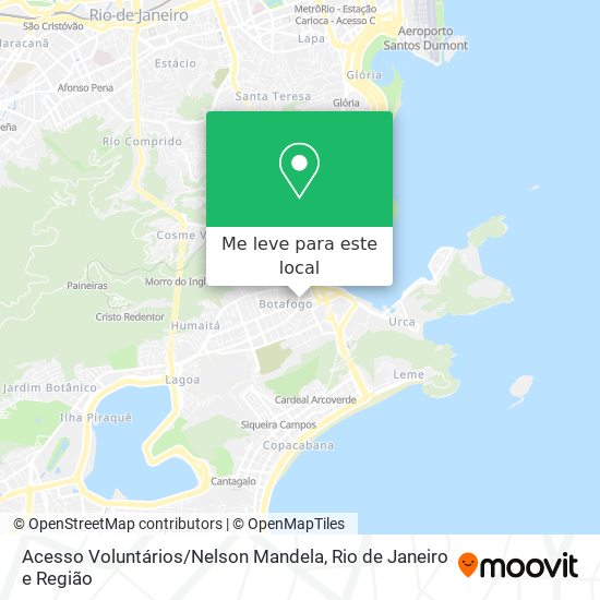 Acesso Voluntários / Nelson Mandela mapa
