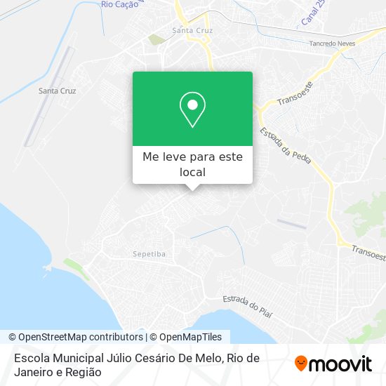 Escola Municipal Júlio Cesário De Melo mapa