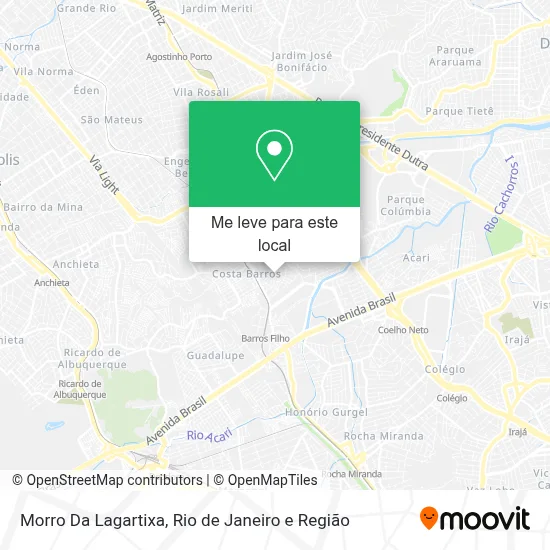Morro Da Lagartixa mapa