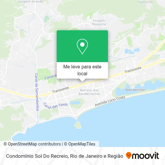 Condomínio Sol Do Recreio mapa