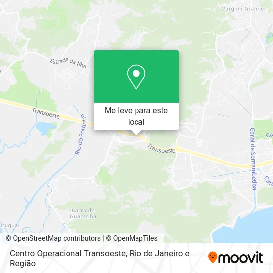 Centro Operacional Transoeste mapa