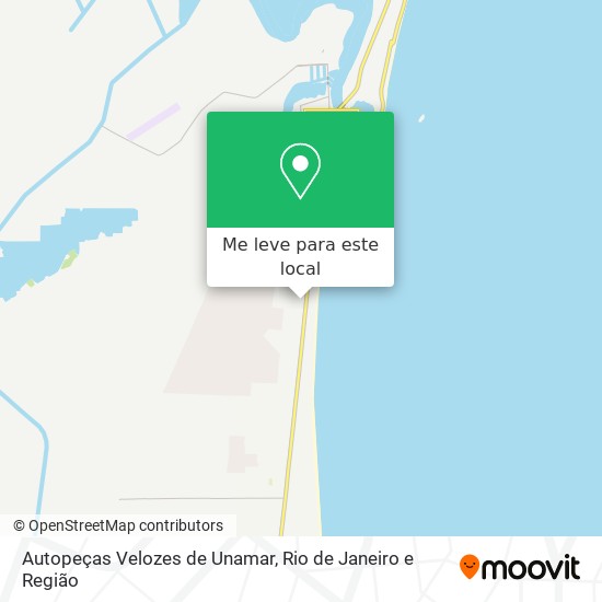 Autopeças Velozes de Unamar mapa