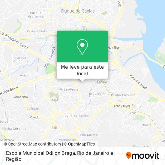 Escola Municipal Odilon Braga mapa