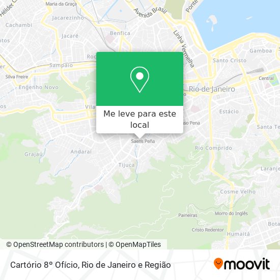 Cartório 8º Ofício mapa