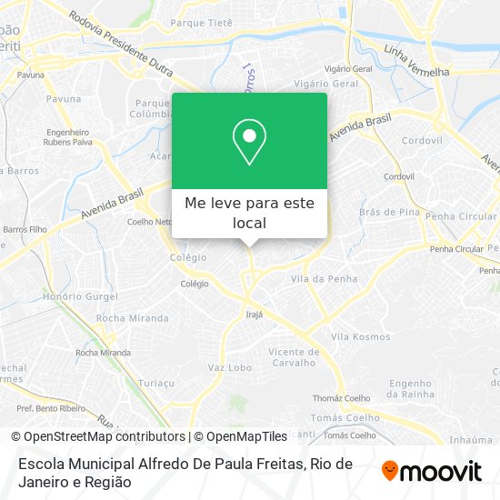 Escola Municipal Alfredo De Paula Freitas mapa
