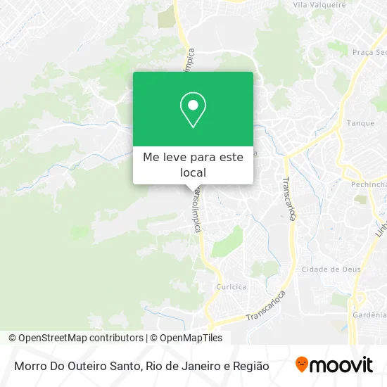 Morro Do Outeiro Santo mapa