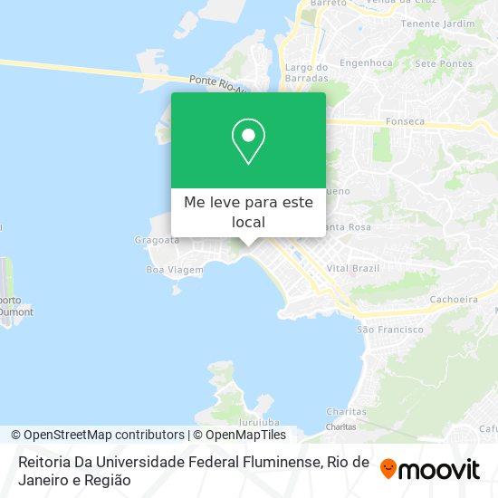 Reitoria Da Universidade Federal Fluminense mapa
