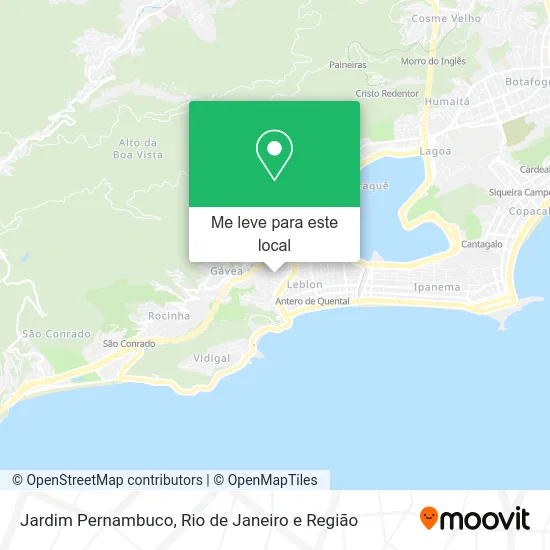Jardim Pernambuco mapa