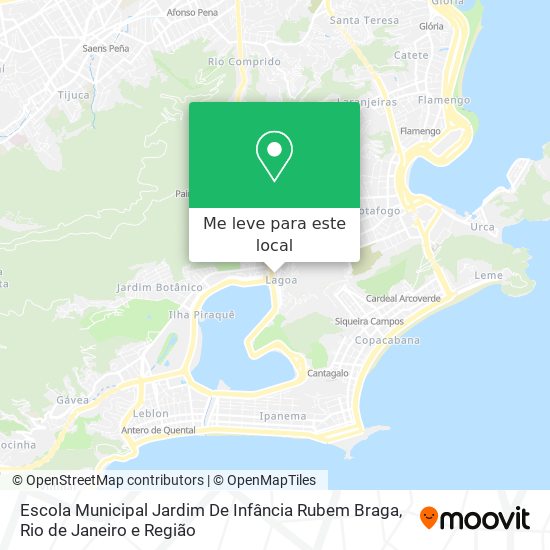 Escola Municipal Jardim De Infância Rubem Braga mapa