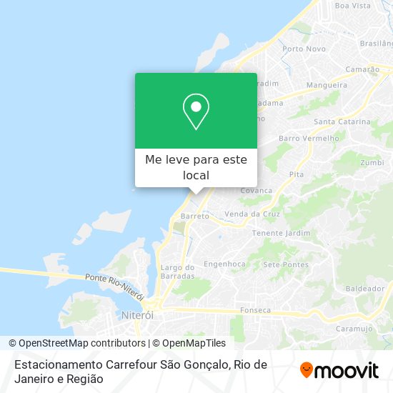 Estacionamento Carrefour São Gonçalo mapa
