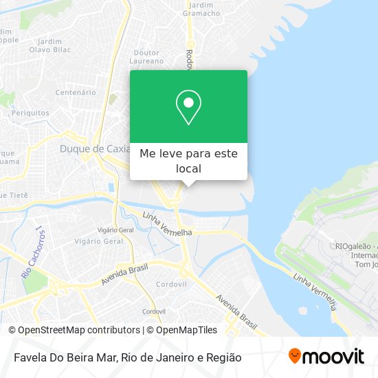 Favela Do Beira Mar mapa
