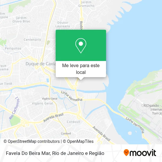 Favela Do Beira Mar mapa