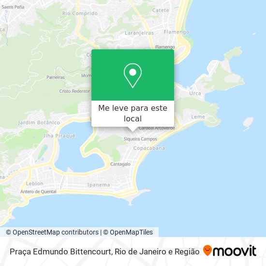 Praça Edmundo Bittencourt mapa