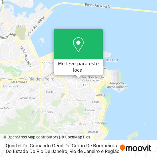 Quartel Do Comando Geral Do Corpo De Bombeiros Do Estado Do Rio De Janeiro mapa